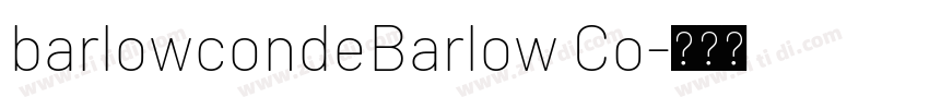 barlowcondeBarlow Co字体转换